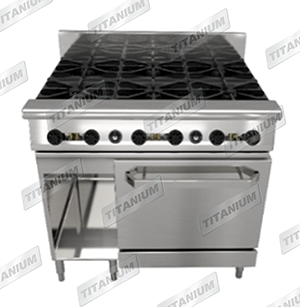 6 OPEN TOP RANGE W/ OVEN